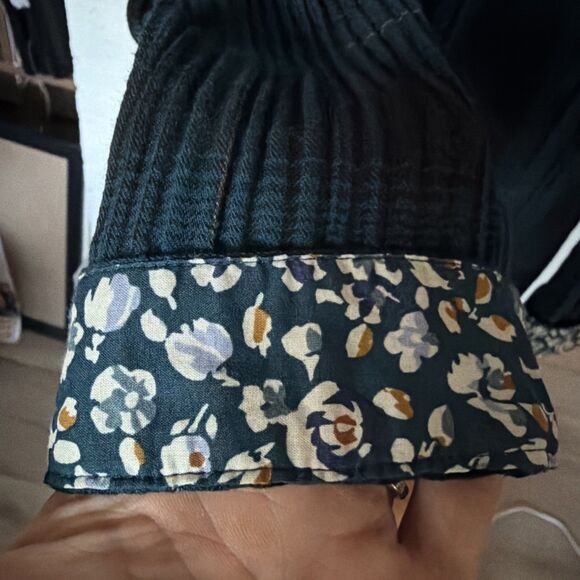 Fishermancore Dark Academia Preppy J. Jill Plaid Shirt Dress Tartan Pockets L - Picture 2 of 10